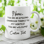 Grandson Gift, Personalized Coffee Mug: You Are An Amazing Grandson...
