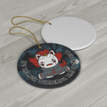 Halloween Ceramic Ornament: Unicorn Clown