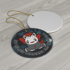 Halloween Ceramic Ornament: Unicorn Clown