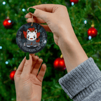 Halloween Ceramic Ornament: Unicorn Clown