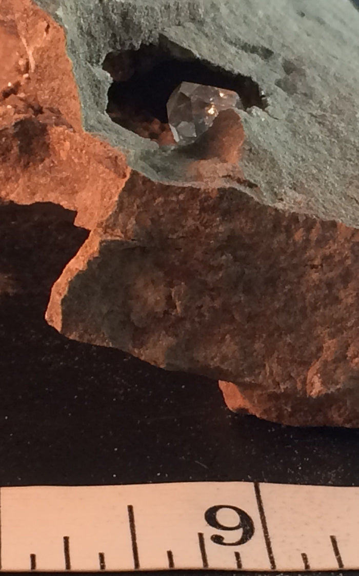 Herkimer Diamond in Limestone Matrix 93 - Middleville, NY | Of Coins & Crystals