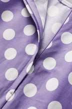Maisie Lilac Polka Dot Full Circle Midi Skirt