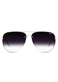 High Key Rimless Sunglasses in Gold Black Fade
