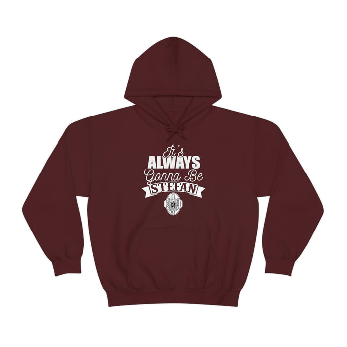 It's Always Gonna Be Stefan Hoodie, Vampire Diaries Inspired Design Stefan Hooded Sweatshirt