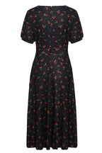 Julia Retro Black Cherry Tea Dress