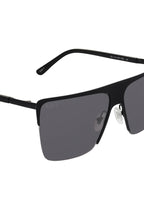 DIFF Eyewear Kendra Sunglasses in matte black grey — detail view