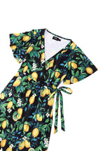 Isla Lemon Maxi Wrap Dress