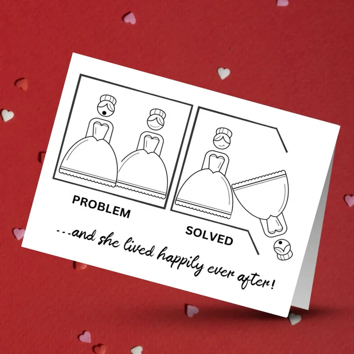 Lesbian Divorce Card for Her – Funny Happily Ever After Breakup Gift