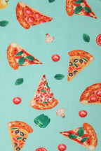 Amanda Light Blue Pizza Swing Dress