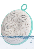 SunnyLife Light Pool Bluetooth Speaker in white turquoise — front view
