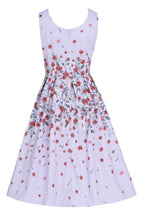 Amanda Lilac Falling Flower Swing Dress