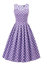 Blair Lilac Polka Dot Mesh Dress
