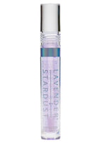 Lavender Stardust Lilac Sparkle Cosmic Lip Gloss in light purple with iridescent shimmer on rave makeup lip gloss — front view