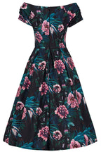 Lily Black Peony Off Shoulder Dress
