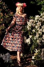 Lily Off Shoulder Book & Owl Dress