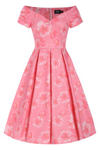 Lily Pink Floral Off Shoulder Circle Dress