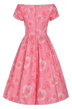 Lily Pink Floral Off Shoulder Circle Dress