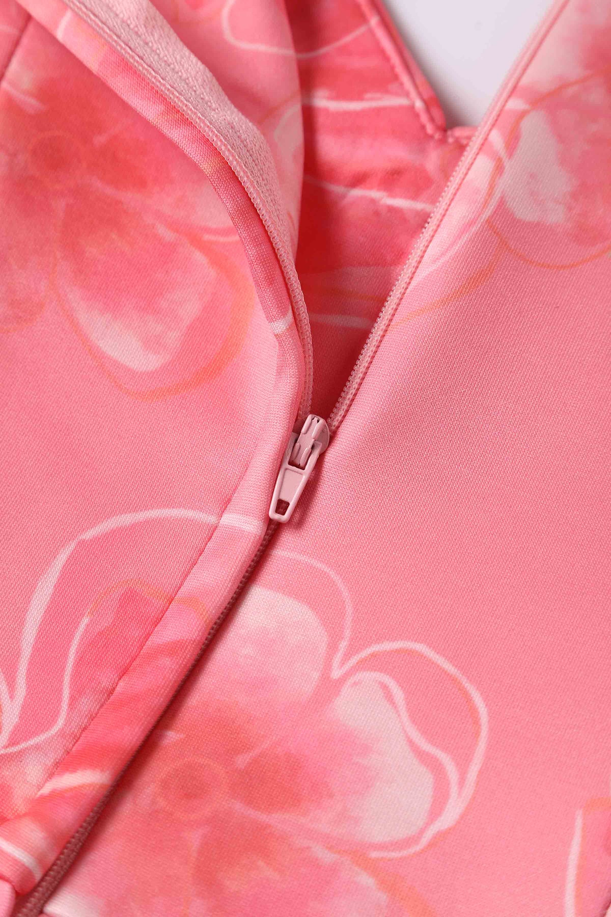 Lily Pink Floral Off Shoulder Circle Dress