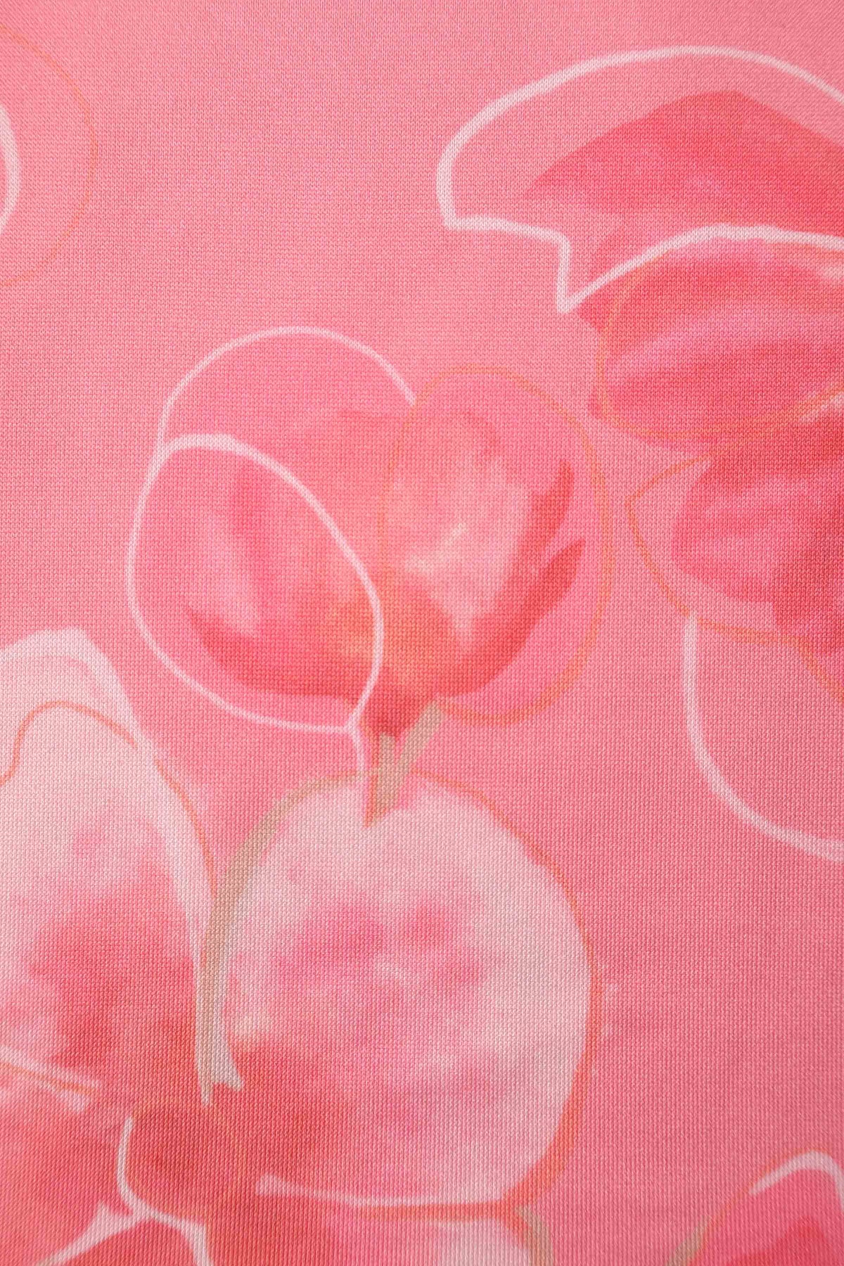 Lily Pink Floral Off Shoulder Circle Dress