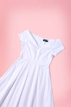 Lily White Off Shoulder Midi Dress