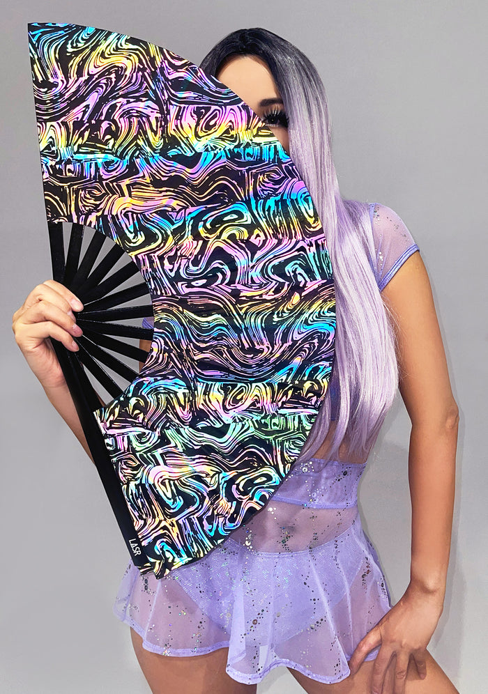 LASR Liquid State Reflective Fan — front view