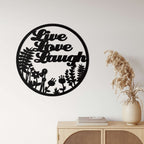 Live Love Laugh Metal Wall Art - Decor available at Dekadron for $69.90