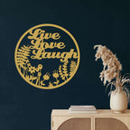 Live Love Laugh Metal Wall Art - Decor available at Dekadron for $74.90