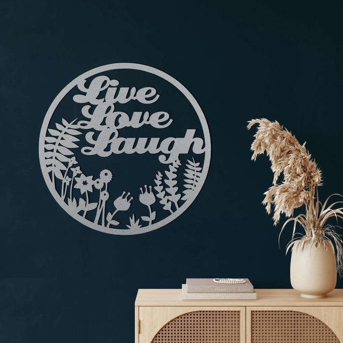 Live Love Laugh Metal Wall Art - Decor available at Dekadron for $74.90