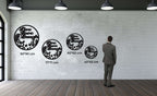 Live Love Laugh Metal Wall Art - Decor available at Dekadron for $69.90