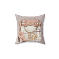 Luxury Handbag & Accessories Faux Suede Pillow — Chic Pink Fashion Decor