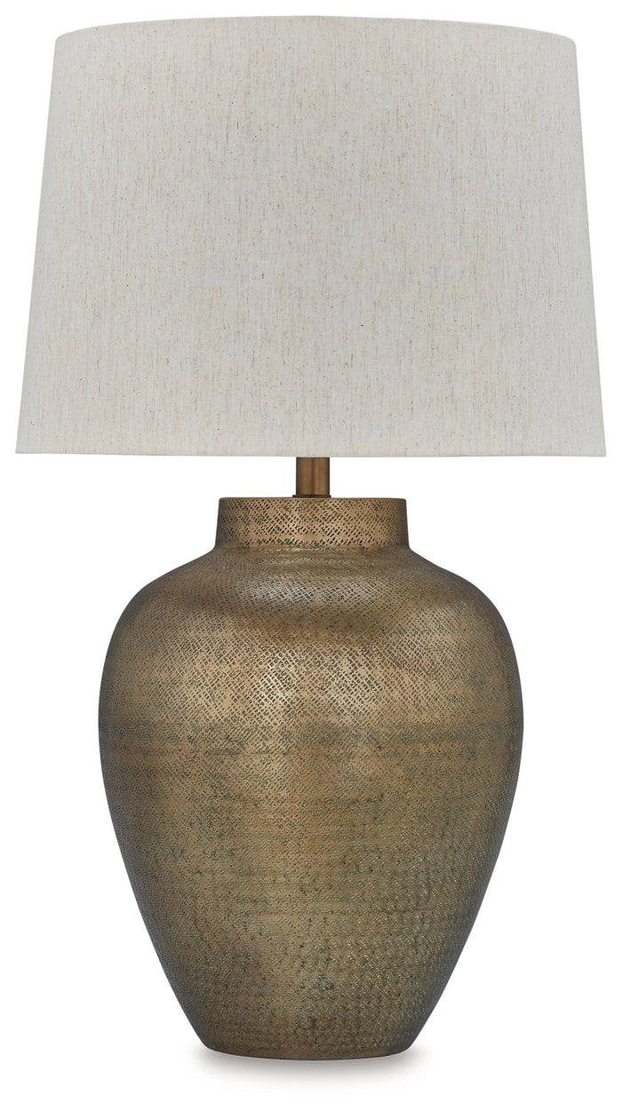 Madney - Metal Table Lamp - Antique Gold Finish