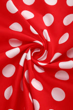 Maisie Red Polka Dot Full Circle Midi Skirt