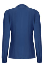 Margaret Long Sleeved Blouse In Royal Blue