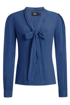 Margaret Long Sleeved Blouse In Royal Blue