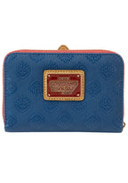 Loungefly X Marvel Guardians of the Galaxy 3 Ravager Badge Zip Wallet in navy red with Ravager badge applique on vegan leather fandom cute wallet — back view
