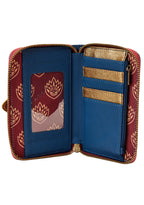 Loungefly X Marvel Guardians of the Galaxy 3 Ravager Badge Zip Wallet in navy red with Ravager badge applique on vegan leather fandom cute wallet — interior detail view