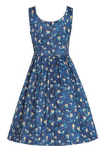 Amanda Mermaid Dark Blue Flared Dress