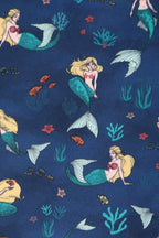 Amanda Mermaid Dark Blue Flared Dress