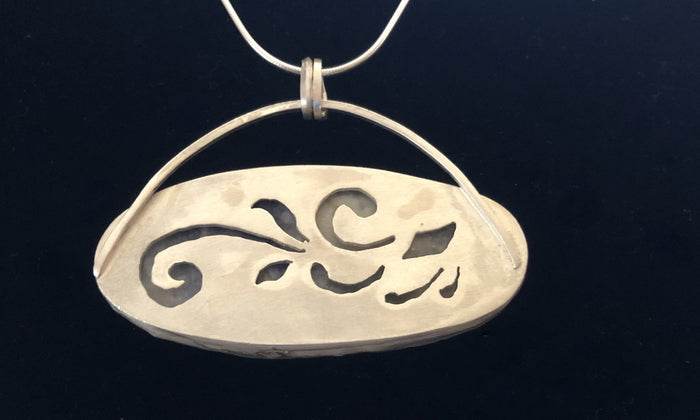 Mexican Morado Opal in Sterling/Fine silver | Of Coins & Crystals
