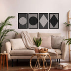 Minimalist Metal Wall Art - Decor available at Dekadron for $99.90