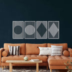 Minimalist Metal Wall Art - Decor available at Dekadron for $104.90