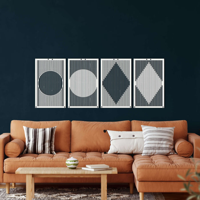 Minimalist Metal Wall Art - Decor available at Dekadron for $104.90