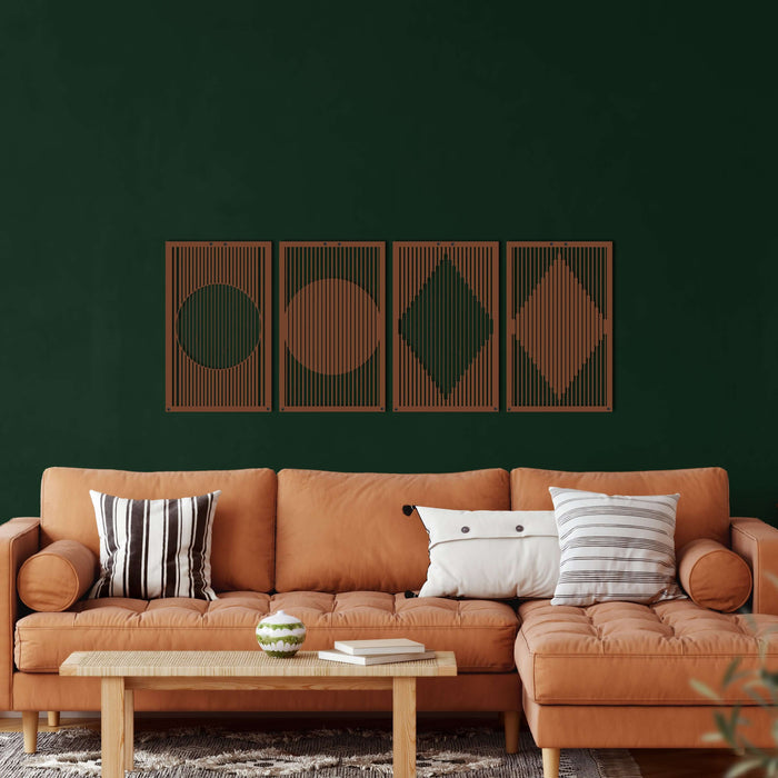 Minimalist Metal Wall Art - Decor available at Dekadron for $104.90