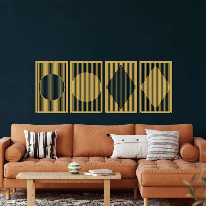 Minimalist Metal Wall Art - Decor available at Dekadron for $104.90