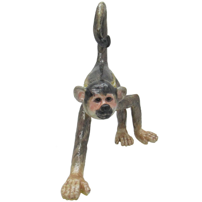 Monkey Jeweled Trinket Box Austrian Crystals,