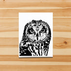 PinkPolish Design Note Cards "Moon Owl" Handmade Notecard