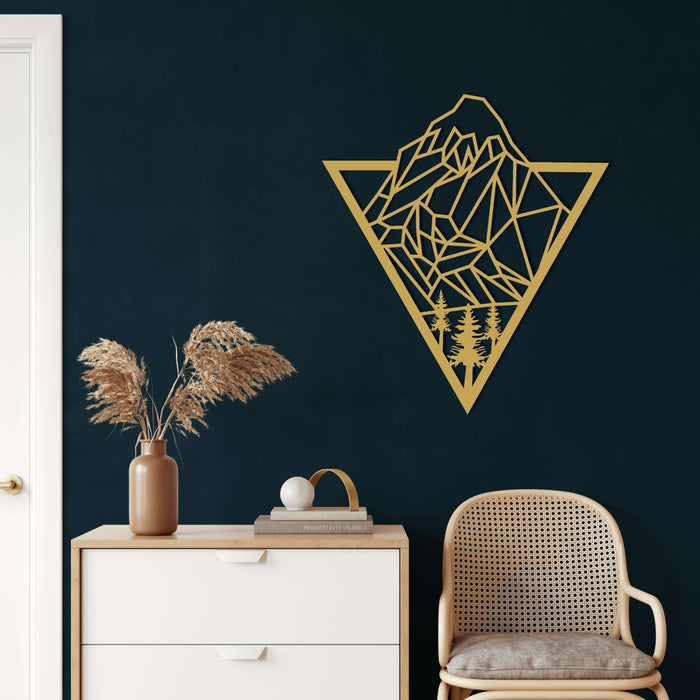 Mountain Metal Wall Art - Decor available at Dekadron for $74.90