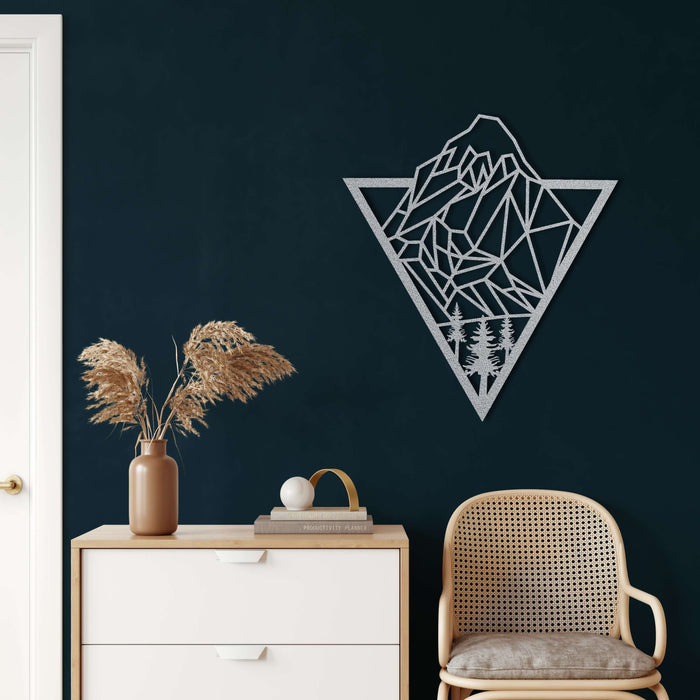 Mountain Metal Wall Art - Decor available at Dekadron for $74.90