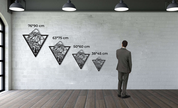 Mountain Metal Wall Art - Decor available at Dekadron for $69.90