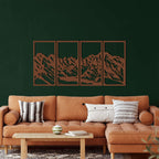 Mountain Range Metal Wall Art - Decor available at Dekadron for $139.90